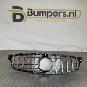 Grill Mercedes C Klasse W205 C63 Facelift 17-21 Panamericana GT Grille Camera Chrome W205-C63
