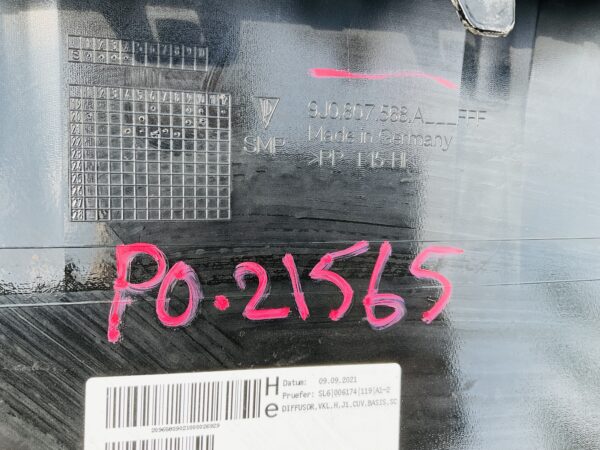 Achterklep Spoiler porsche taycan 9j0807568A Kofferklep Houder PO-21565
