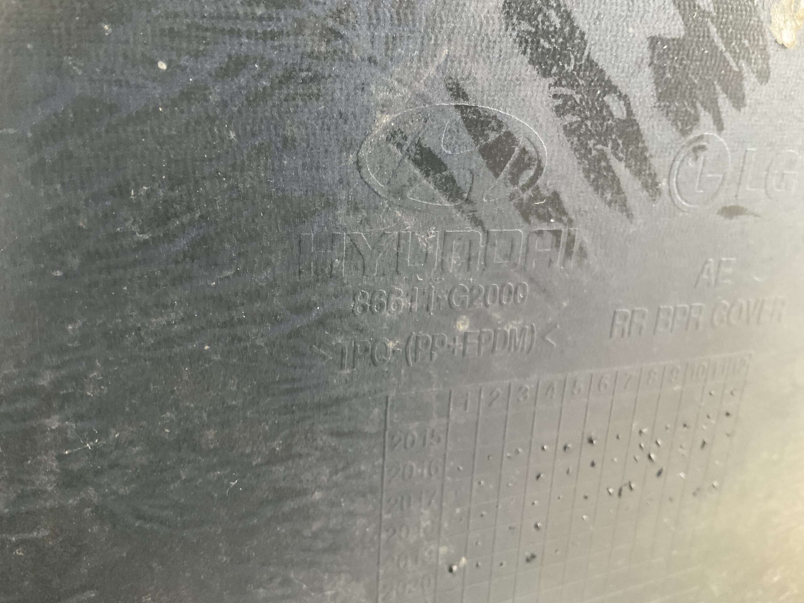 Bumper Hyundai Ioniq 16-22 86611G2000 Achterbumper F8-15152z