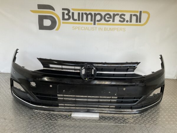 Bumper Volkswagen Polo 2G 17-21 4xpdc 2GO807221 Voorbumper C3-15303z