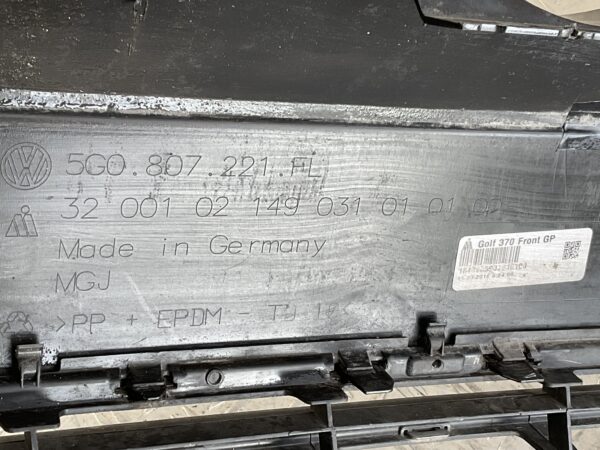Bumper Volkswagen Golf 7 Facelift kls pdc 17-21 5G0807221FL Voorbumper C2-15487z