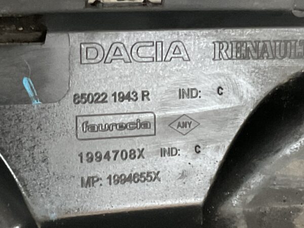 Bumper Dacia Logan 2 II Stepway 850221943r Achterbumper F6-15936z
