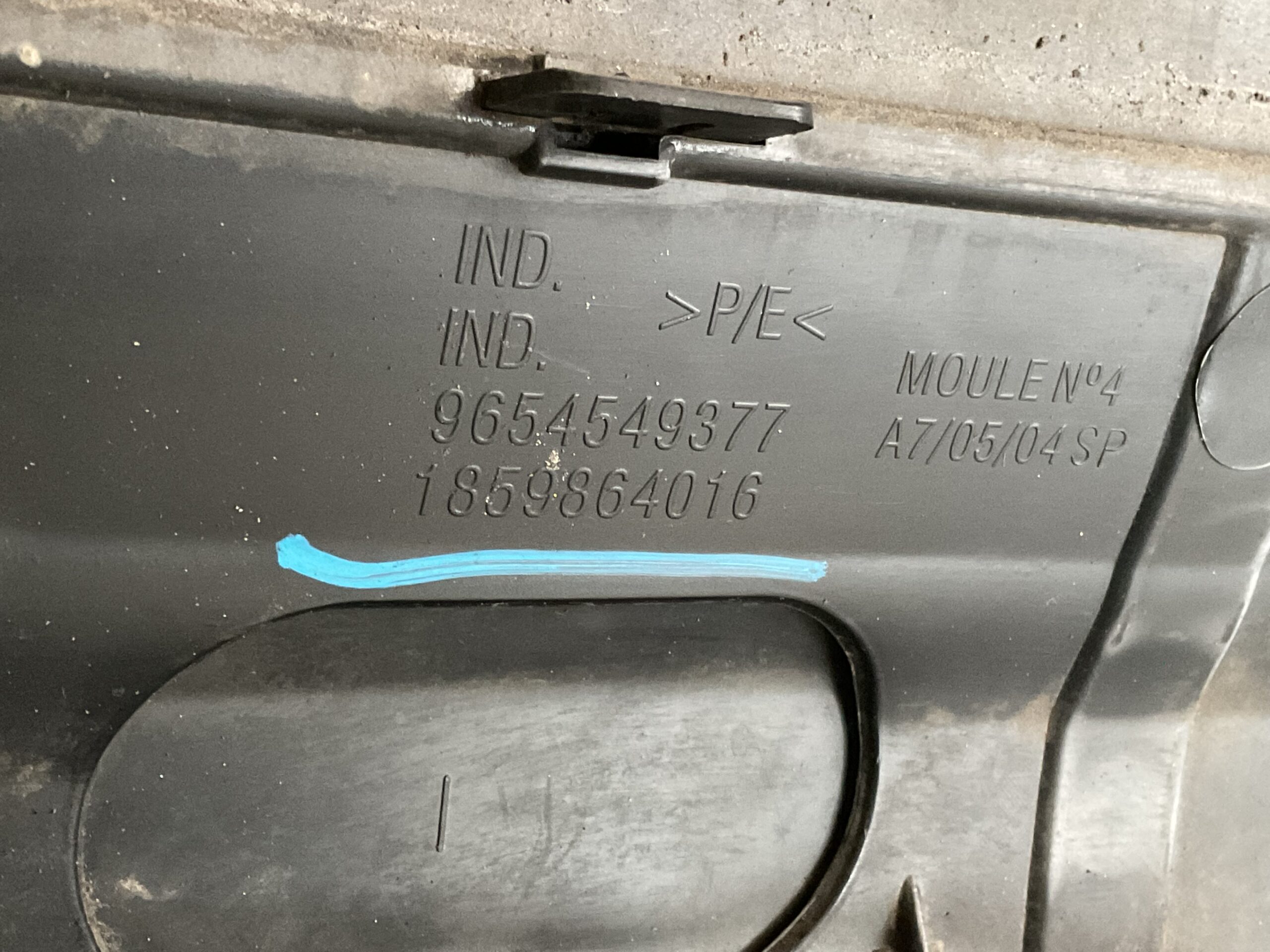 Bumper Peugeot 207 9654549377 Achterbumper F6-15926z