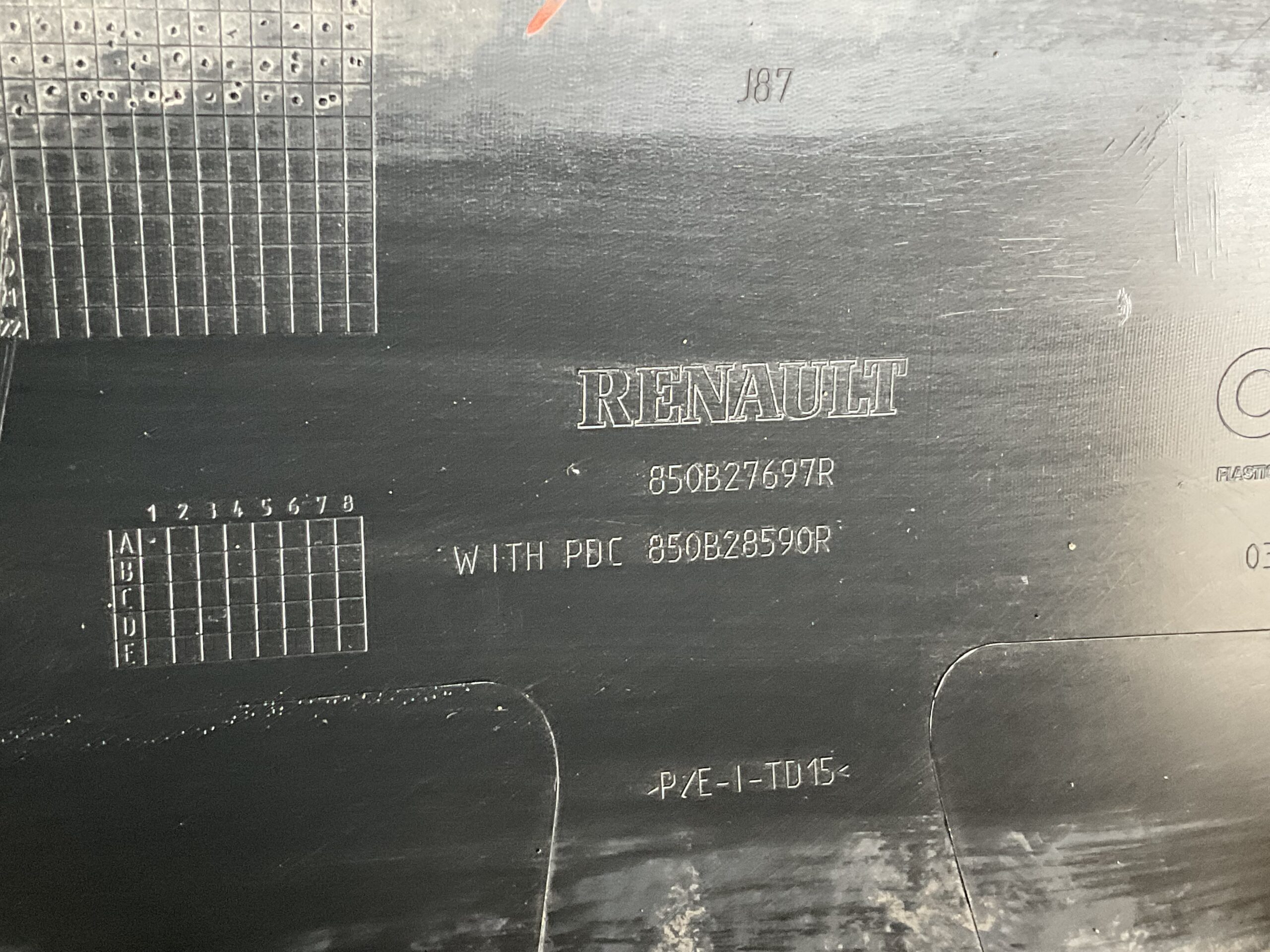 Bumper Renault Captur 850B27697R Achterbumper F6-15964z