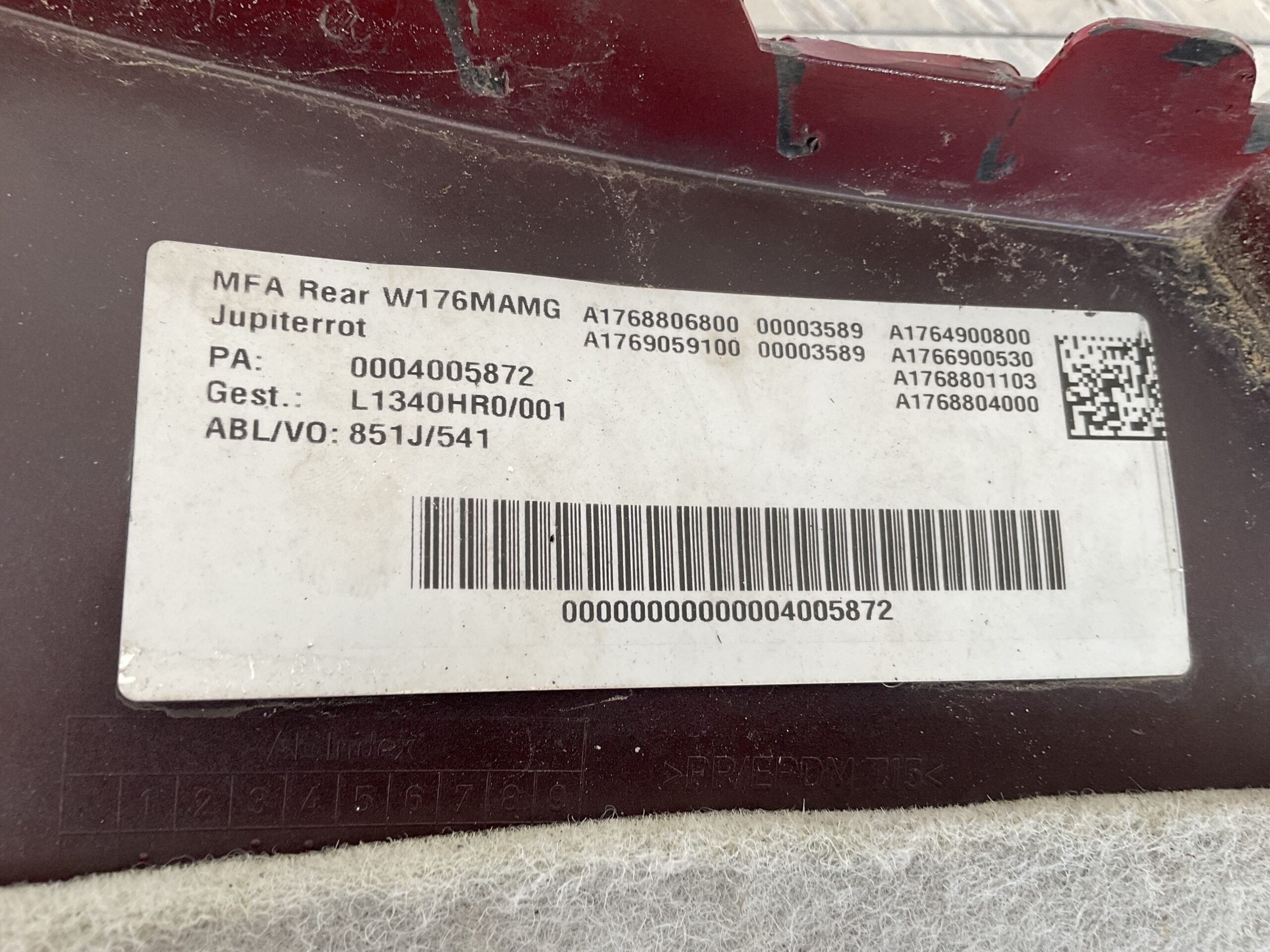 Bumper Mercedes A Klasse W176 AMG pdc A1768852325 Achterbumper F7-15676z
