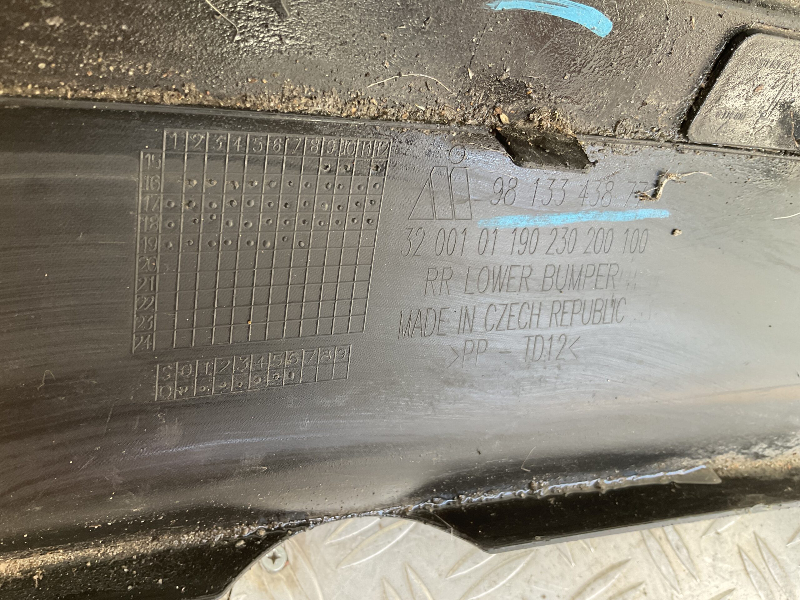 Bumper Citroen C3 17-21 9813343877 Achterbumper C1-14719z