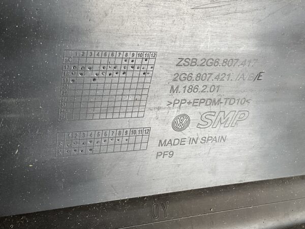 Bumper Volkswagen Polo 2G 17-21 2G6807421 Achterbumper F7-15780z