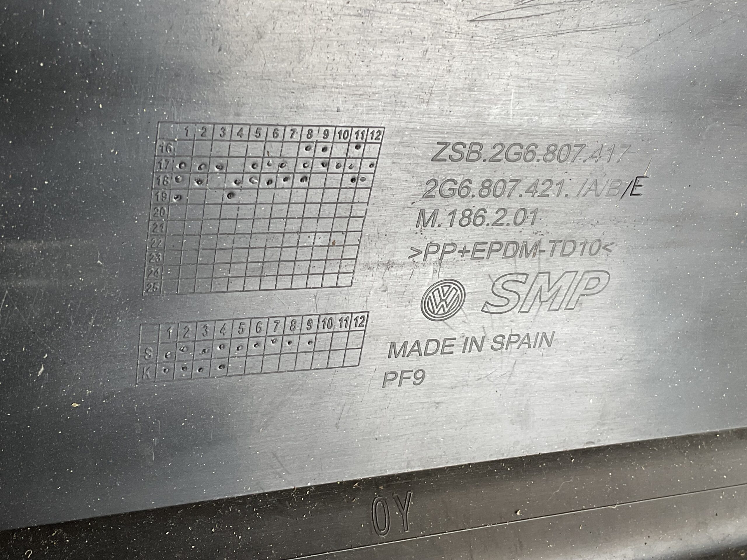 Bumper Volkswagen Polo 2G 17-21 2G6807421 Achterbumper F7-15780z
