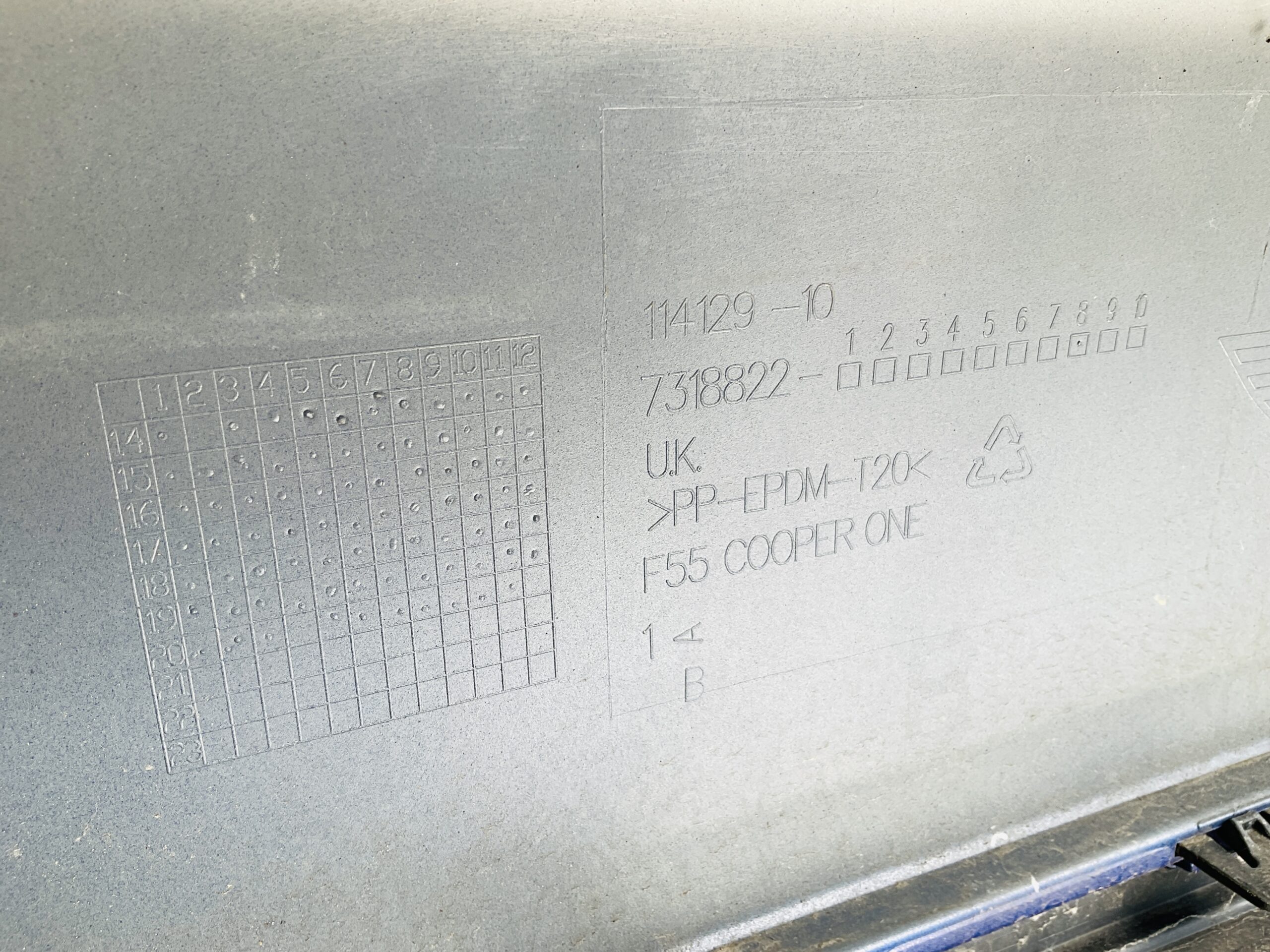Bumper Mini Cooper one F55 F56 7318822 Achterbumper E10-14152r