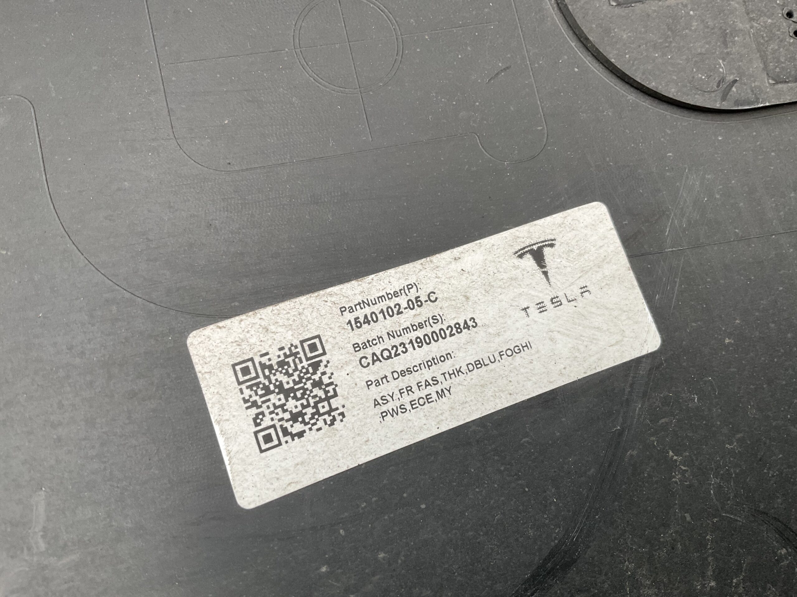 Bumper Tesla Model Y 2020-2024 1540104-05-C Voorbumper B9-16202z