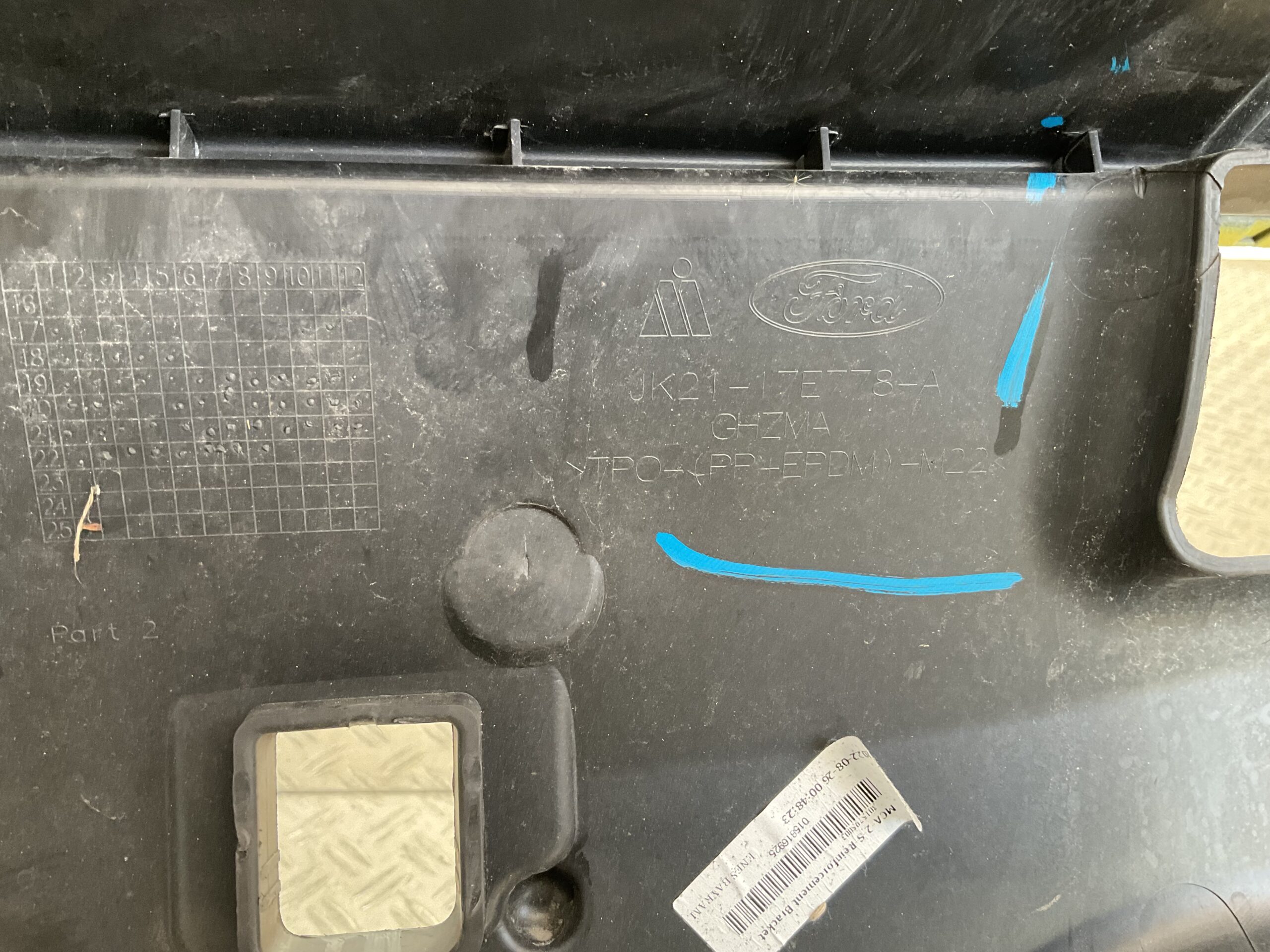 Bumper Ford Transit Custom 17-23 JK21-17E778-A Voorbumper D5-16211z