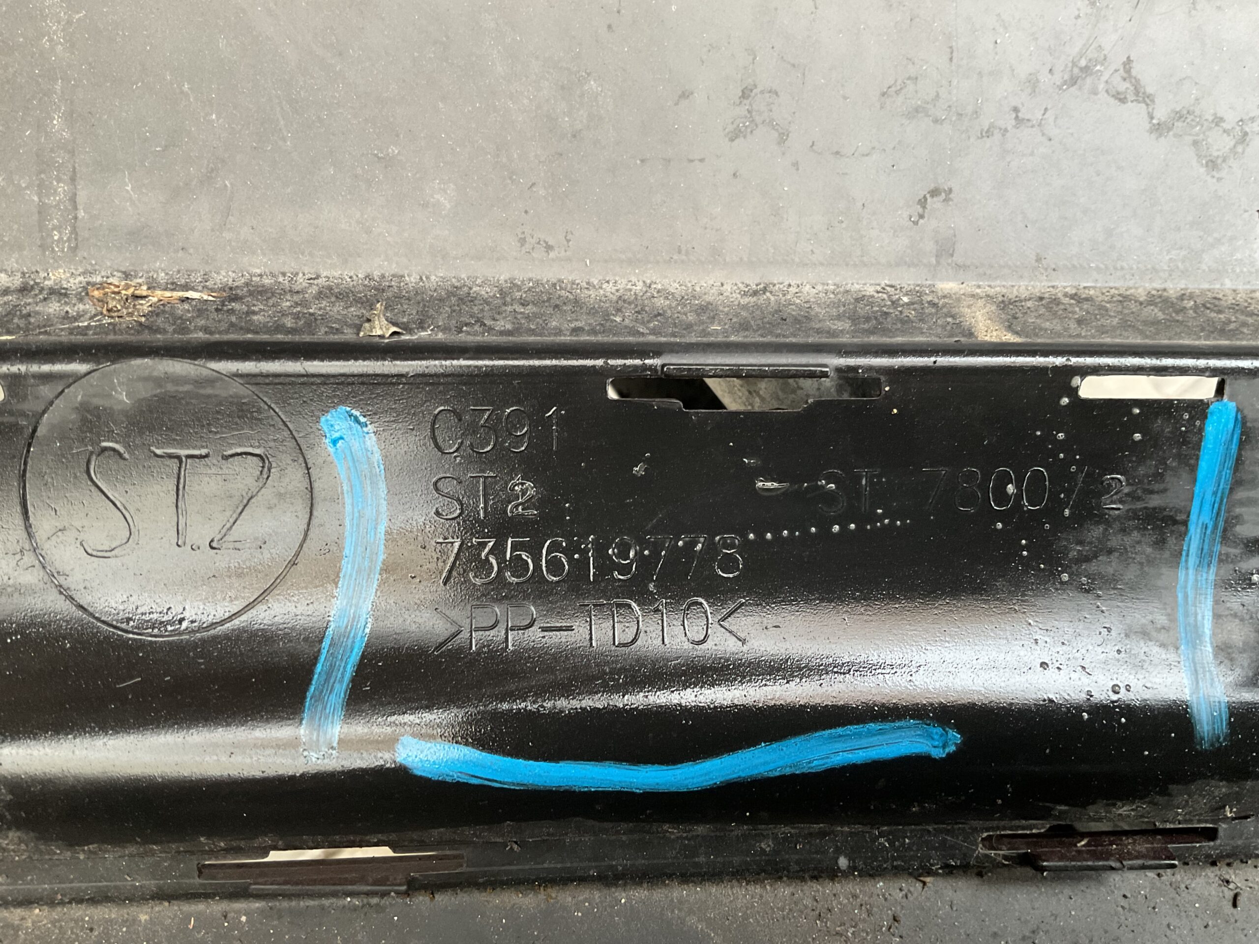 Bumper Fiat 500 Facelift 16- 735619778 Achterbumper F6-16267z