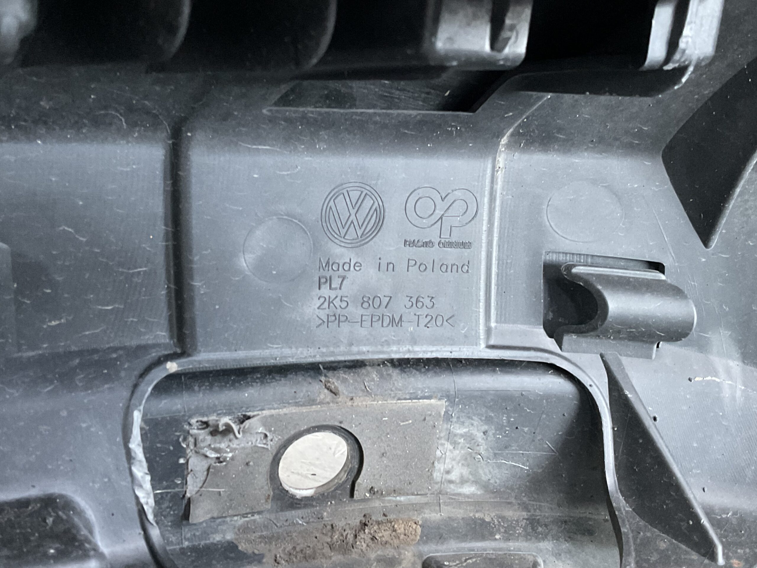 Bumper Volkswagen Caddy 2K5 15-20 2K5807363 Achterbumper F5-16318z