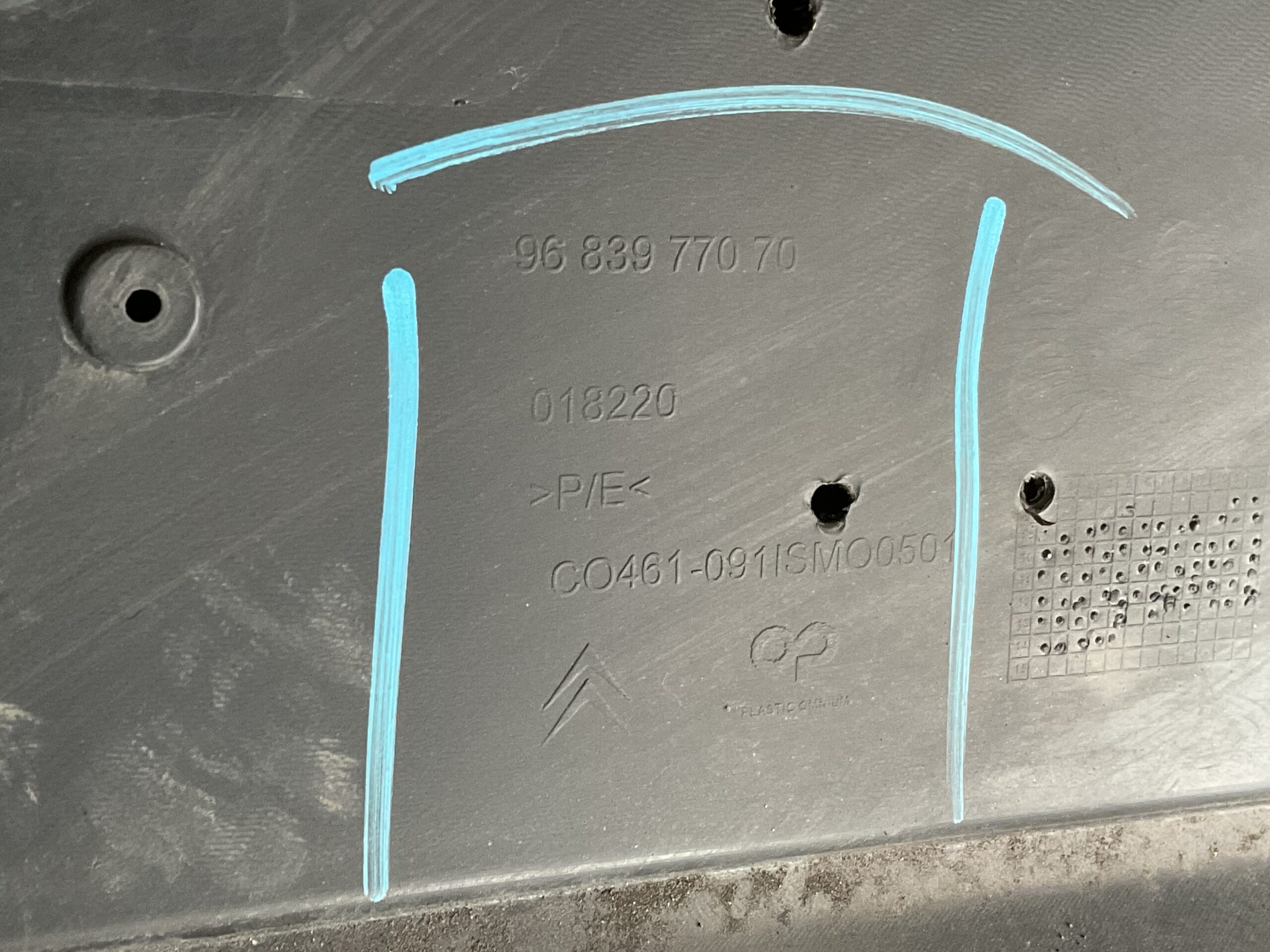 Bumper Citroen C3 2009-2016 9683977070 Achterbumper F5-16412z