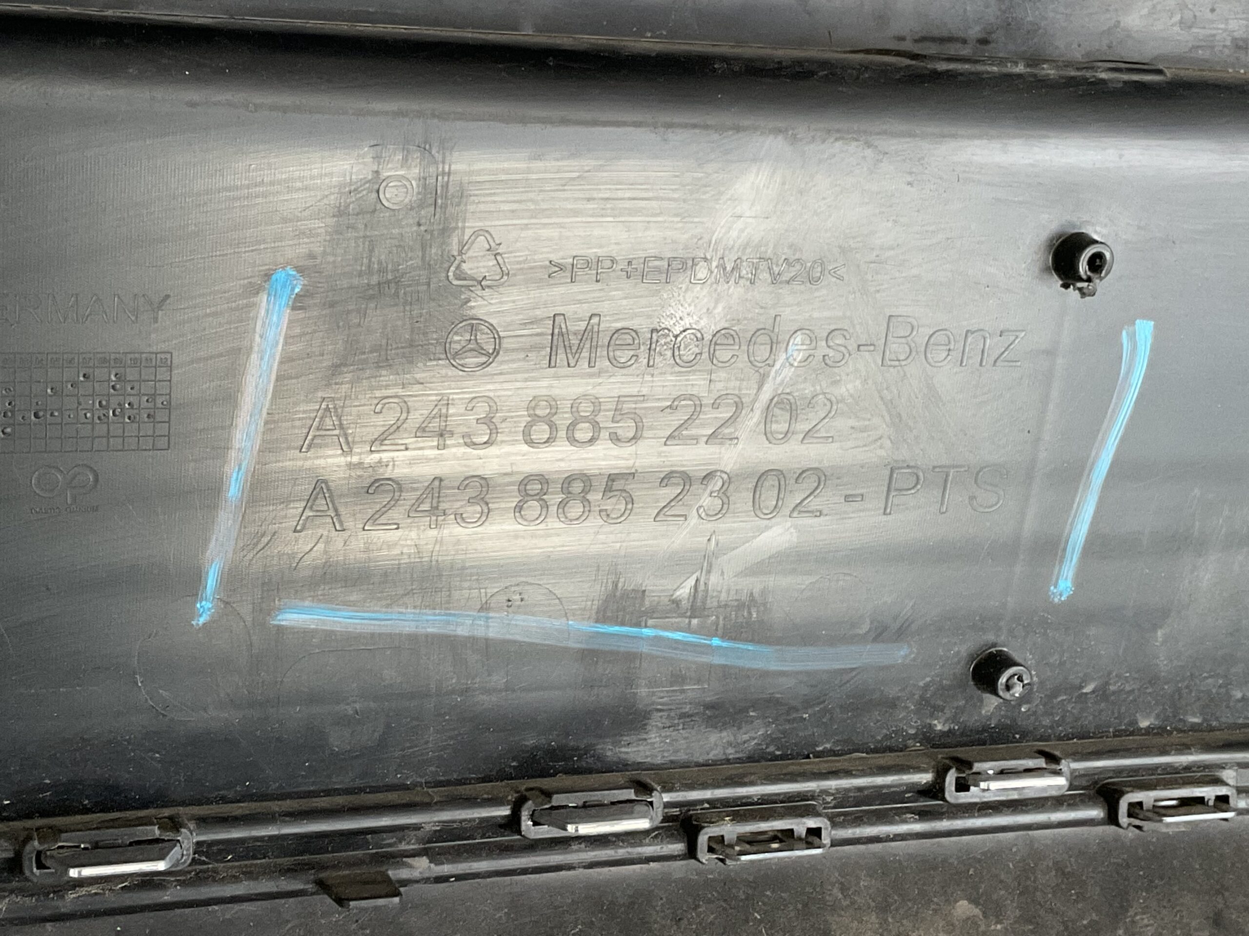 Bumper Mercedes EQB W243 Facelift 21- A2438852202 Achterbumper F5-16399z