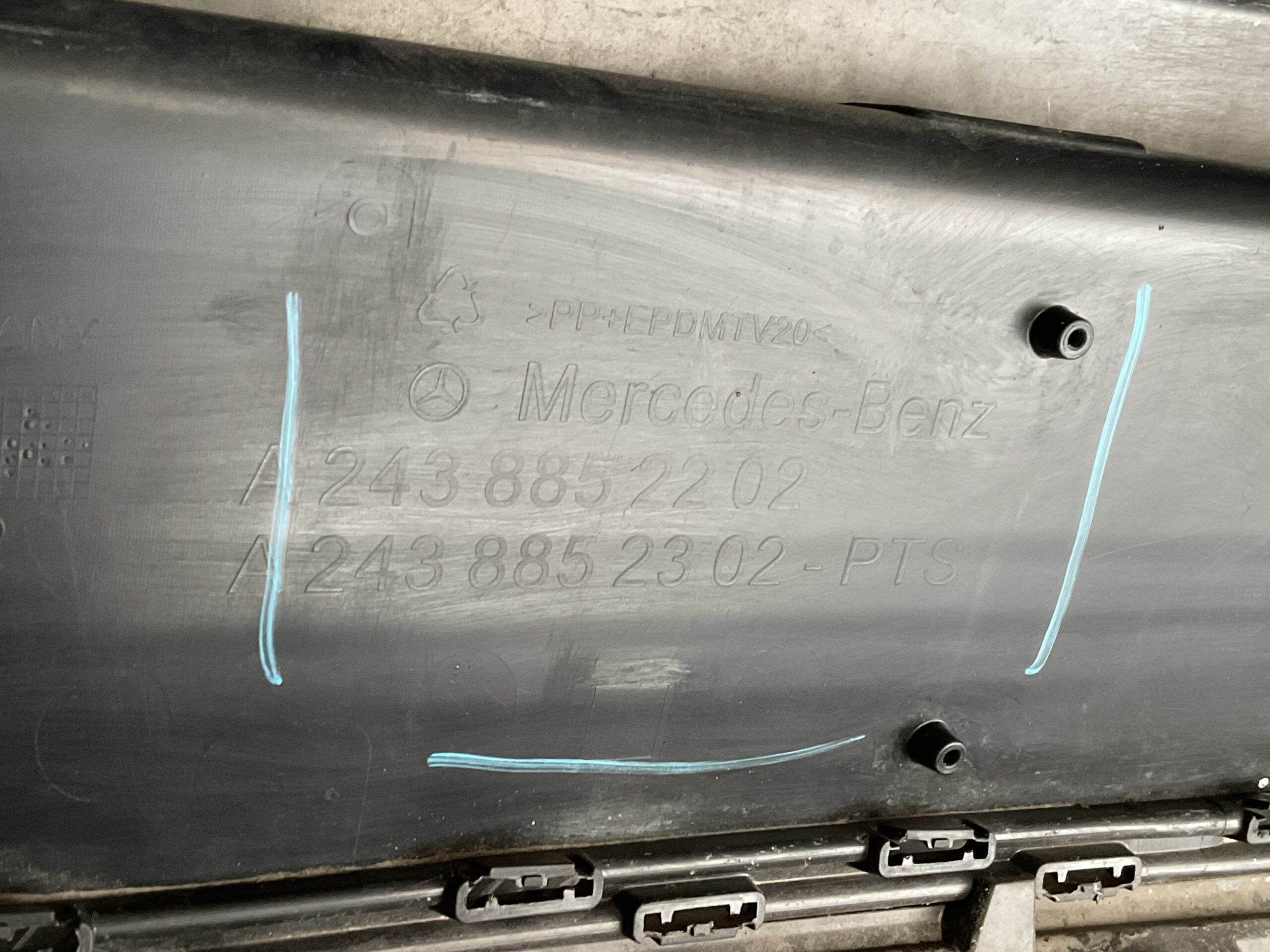 Bumper Mercedes EQB W243 Facelift 21- A2438852202 Achterbumper F5-16456z