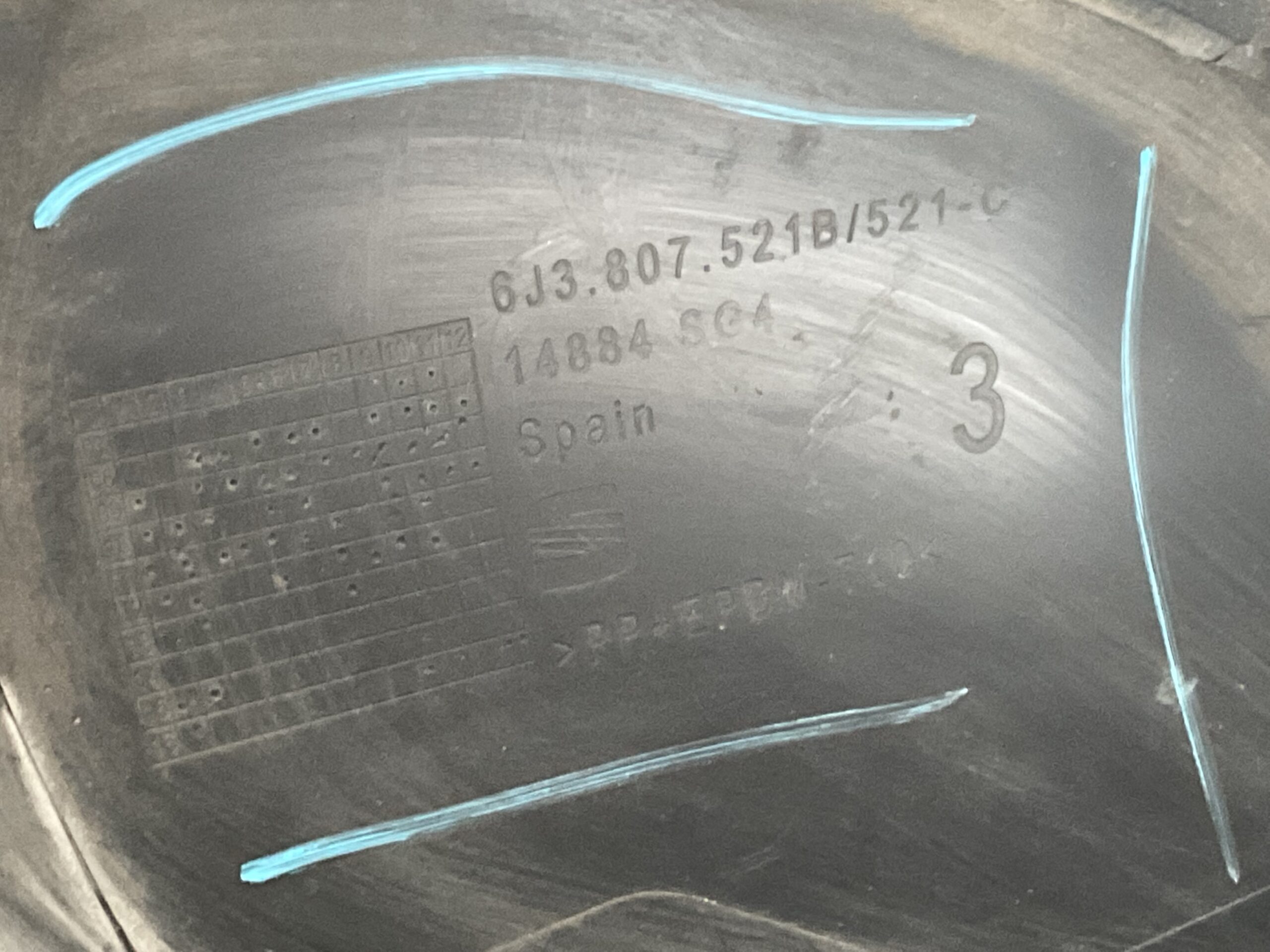 Bumper Seat Ibiz 6j 08-17 6j3807521b Achterbumper F5-16453z