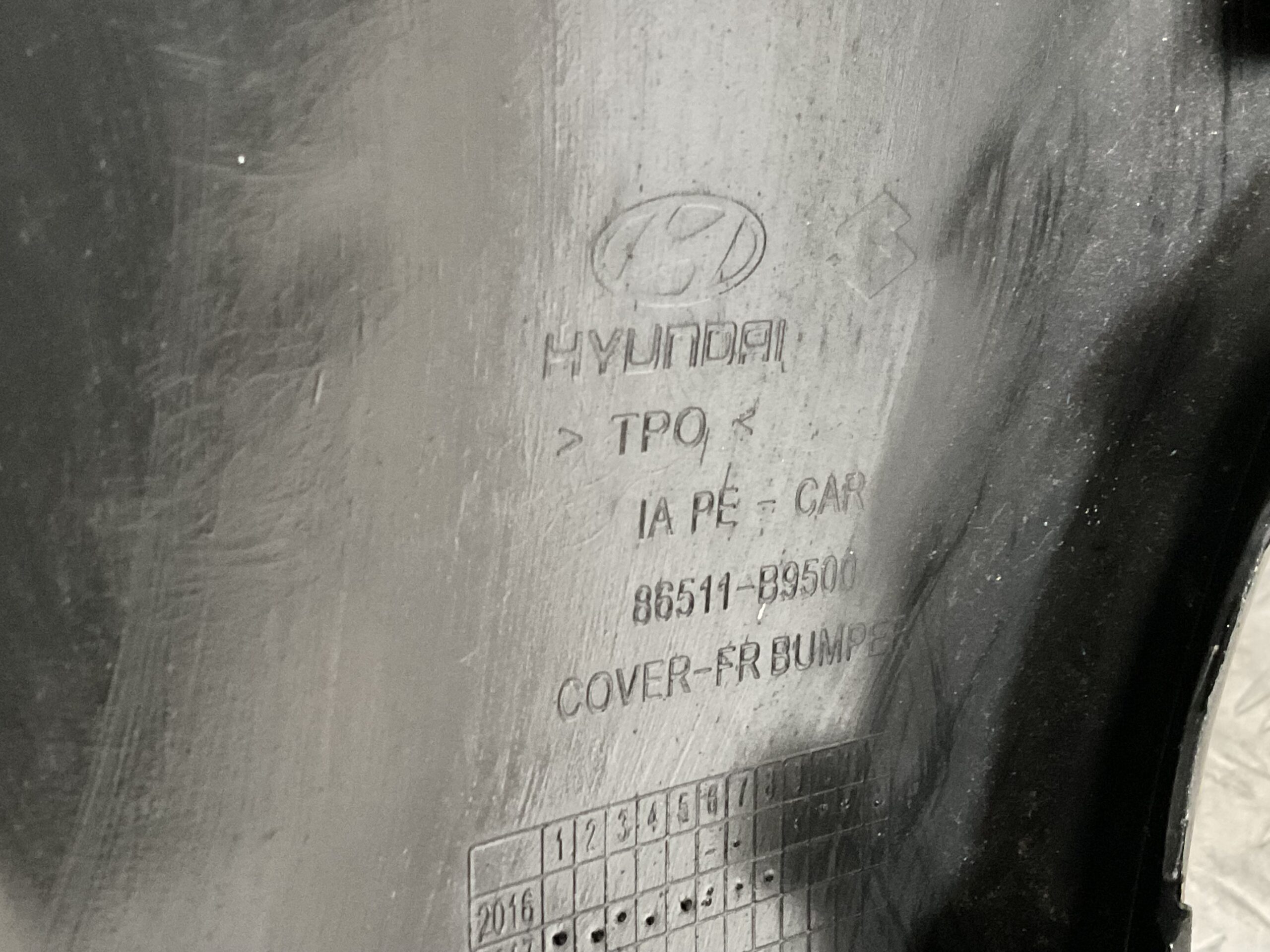 Bumper Hyundai i10 Facelift 16-19 86511-B9500 Voorbumper E3-1662z