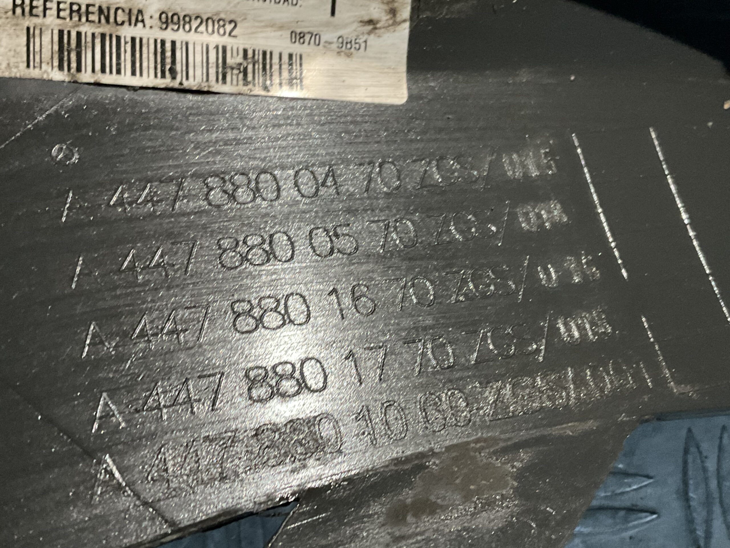 Bumper Mercedes Vito W447 A4478850425 Voorbumper A10-16795z