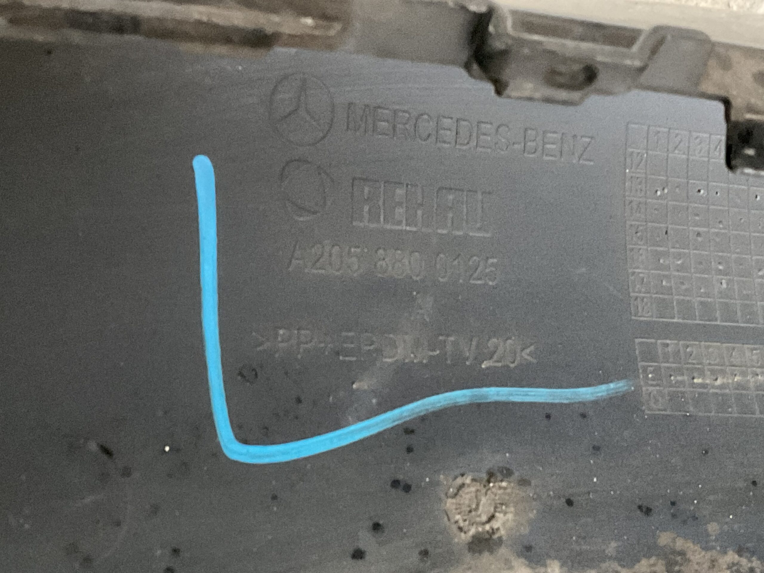 Bumper Mercedes C Klasse W205 Normaal 14-17 A2058800125 Voorbumper A4-16986z