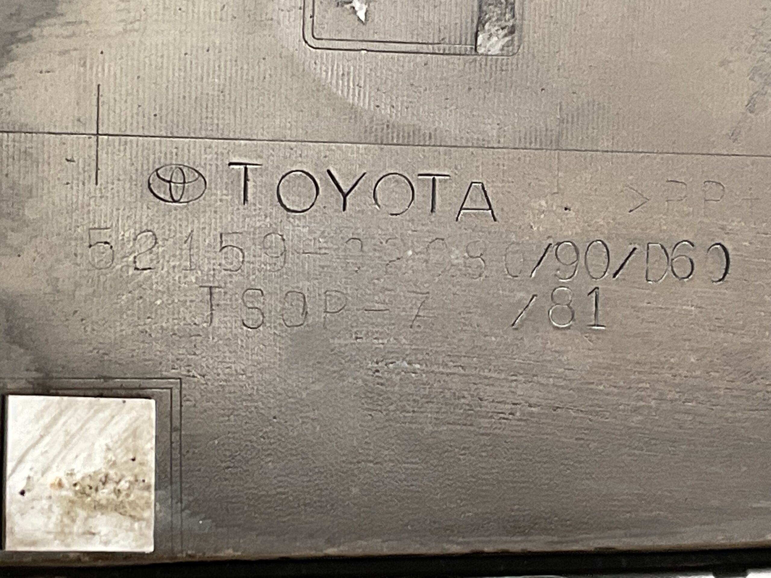 Bumper Toyota Corolla Station 4xpdc 52159-02080 Achterbumper F5-16138z