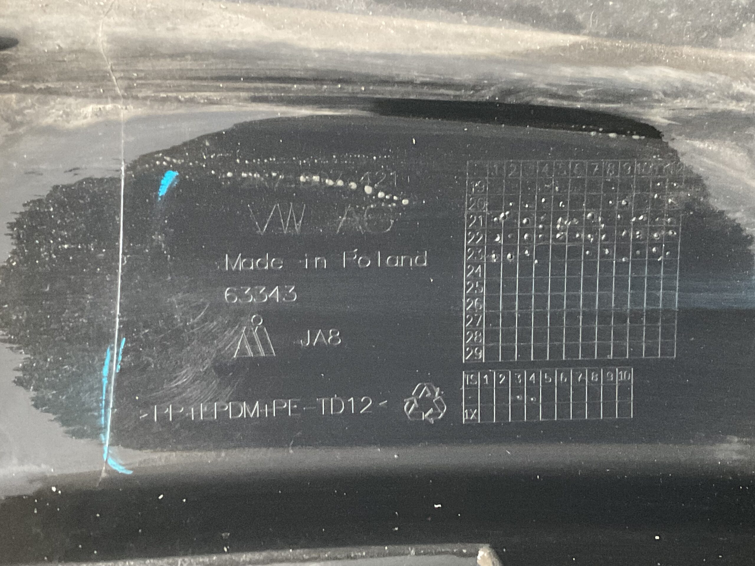 Bumper Volkswagen Caddy 2K7 Cargo V 2K7807421 Achterbumper F4-16878z