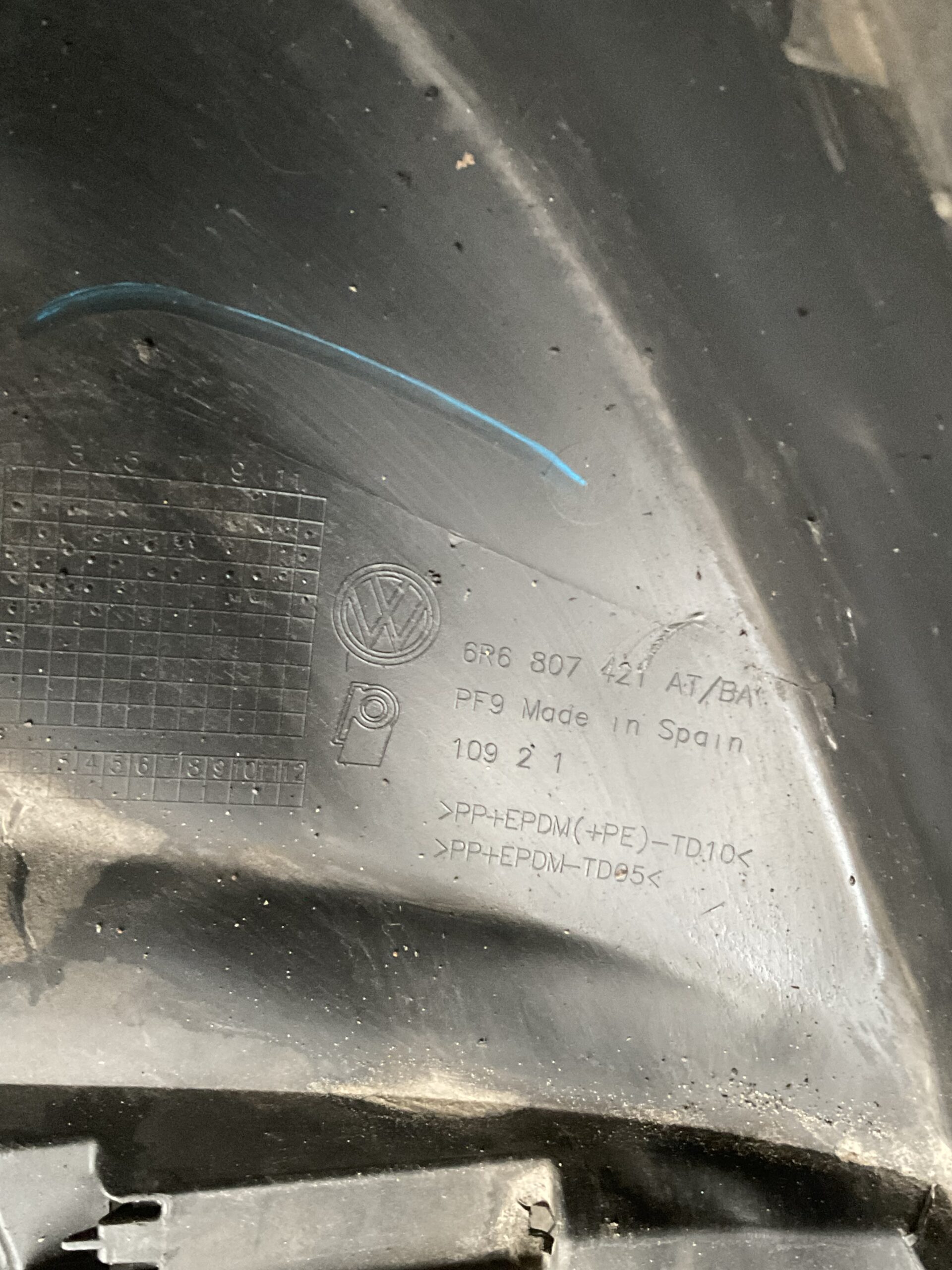 Bumper Volkswagen Polo 6R 07-13 6r6807421 Achterbumper F4-16997z