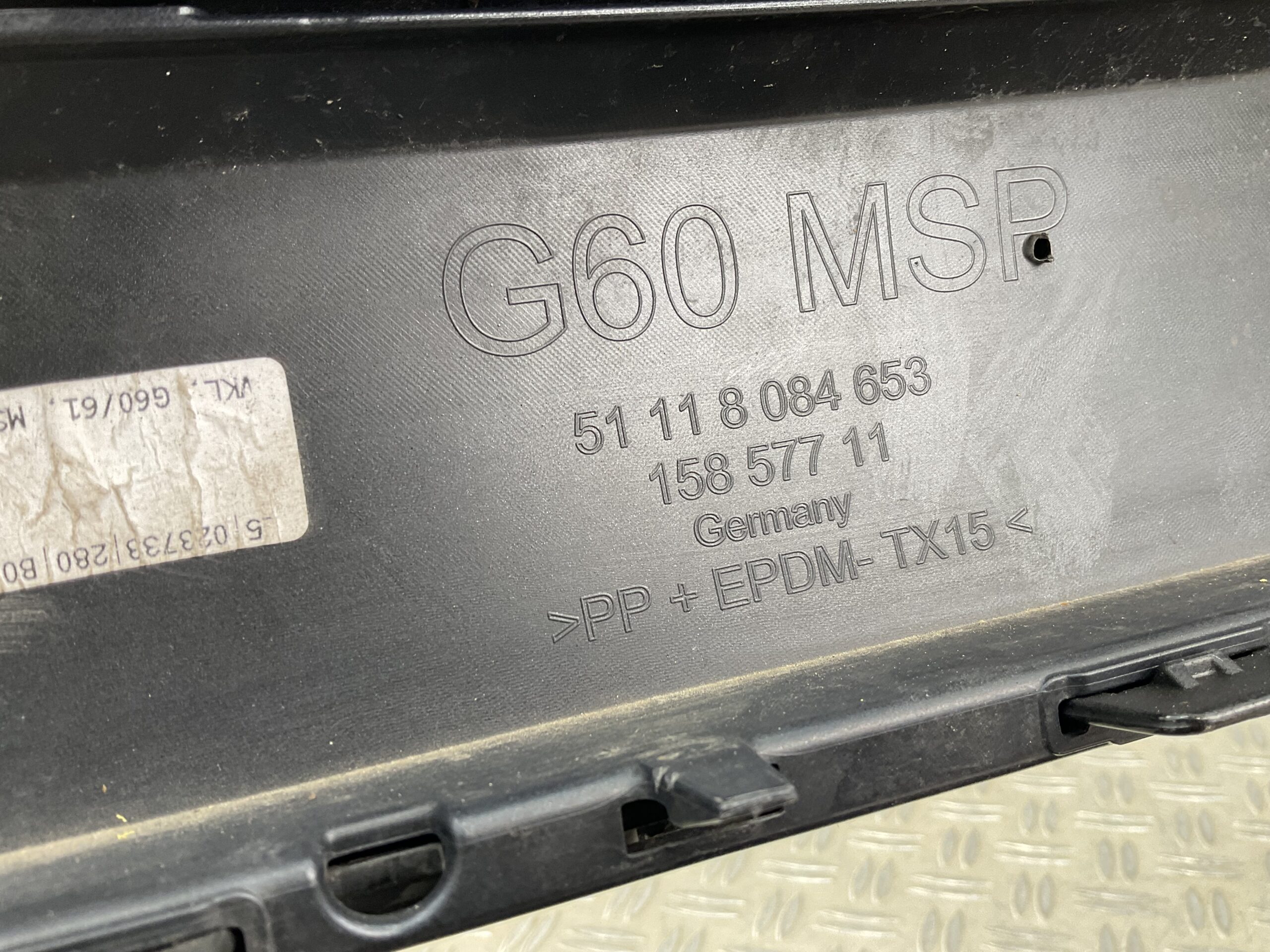 Bumper BMW 5 G60 G61 M-Pakket MPakket 23- 51118084653 Voorbumper K9-18071