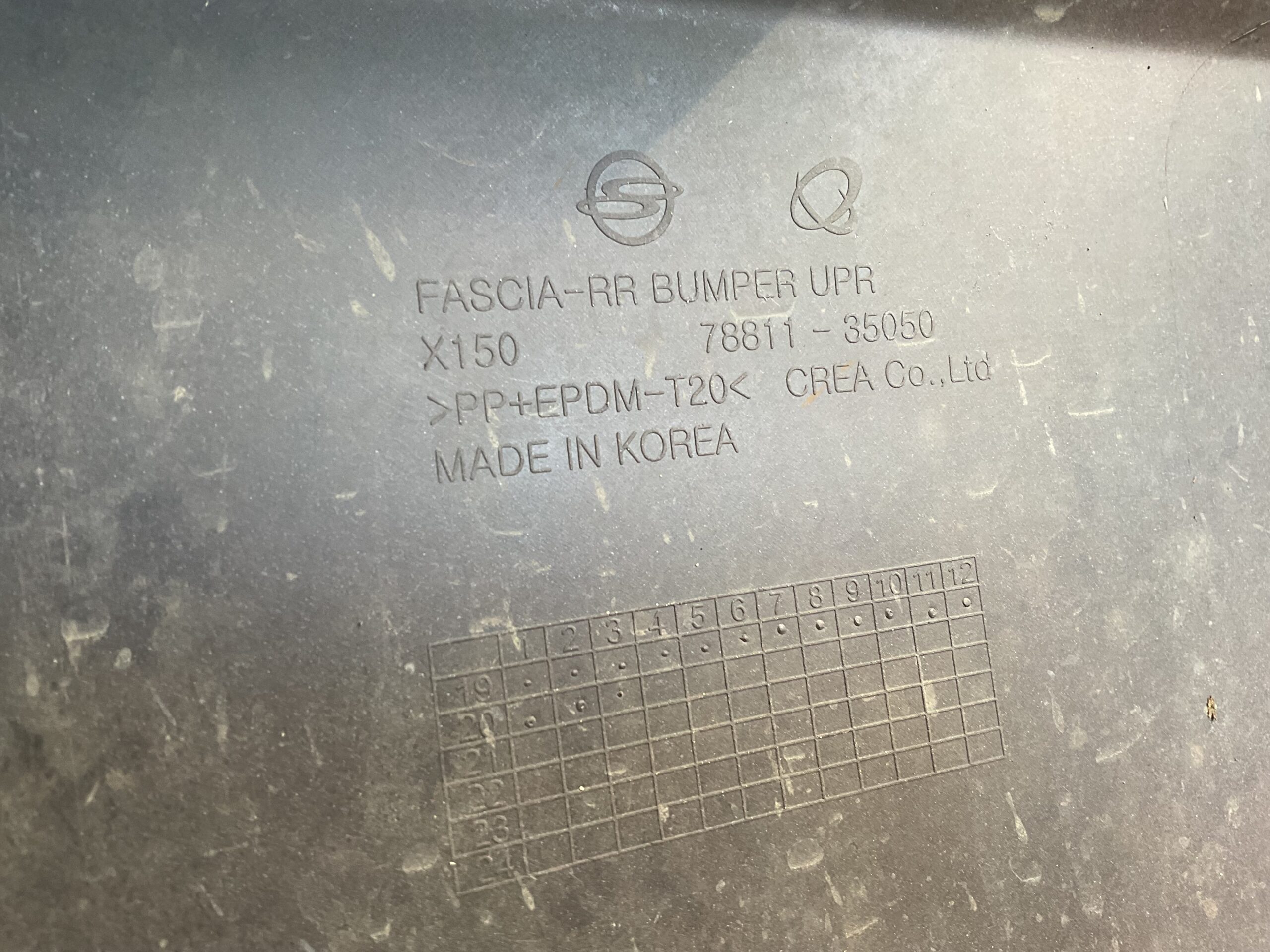 Bumper SsangYong Tivoli 15- 78811-35050 Achterbumper F3-13861