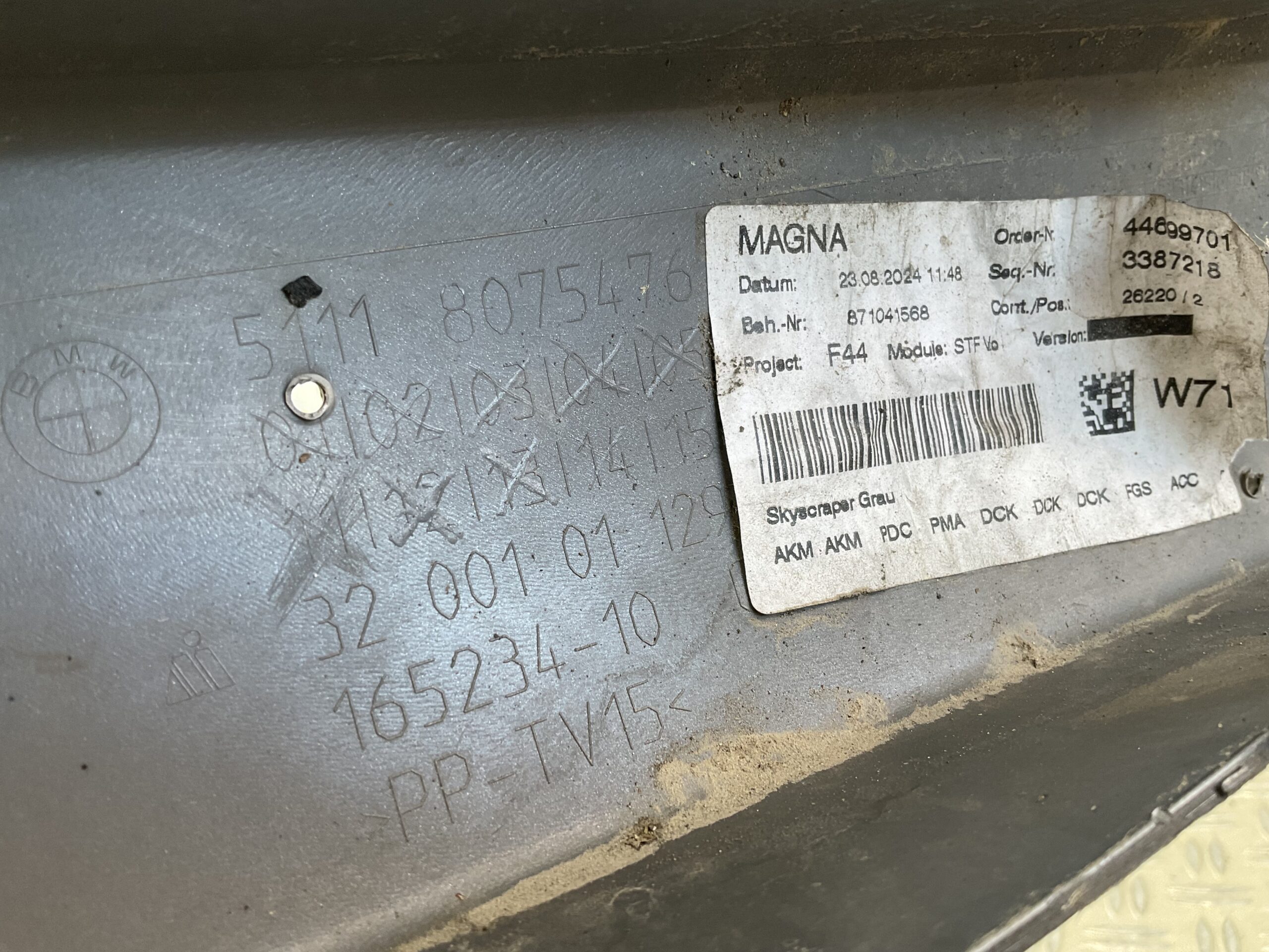 Bumper BMW 2 Serie F44 MPakket M-Pakket Gran Coupe 51118075476 Voorbumper K5-19594