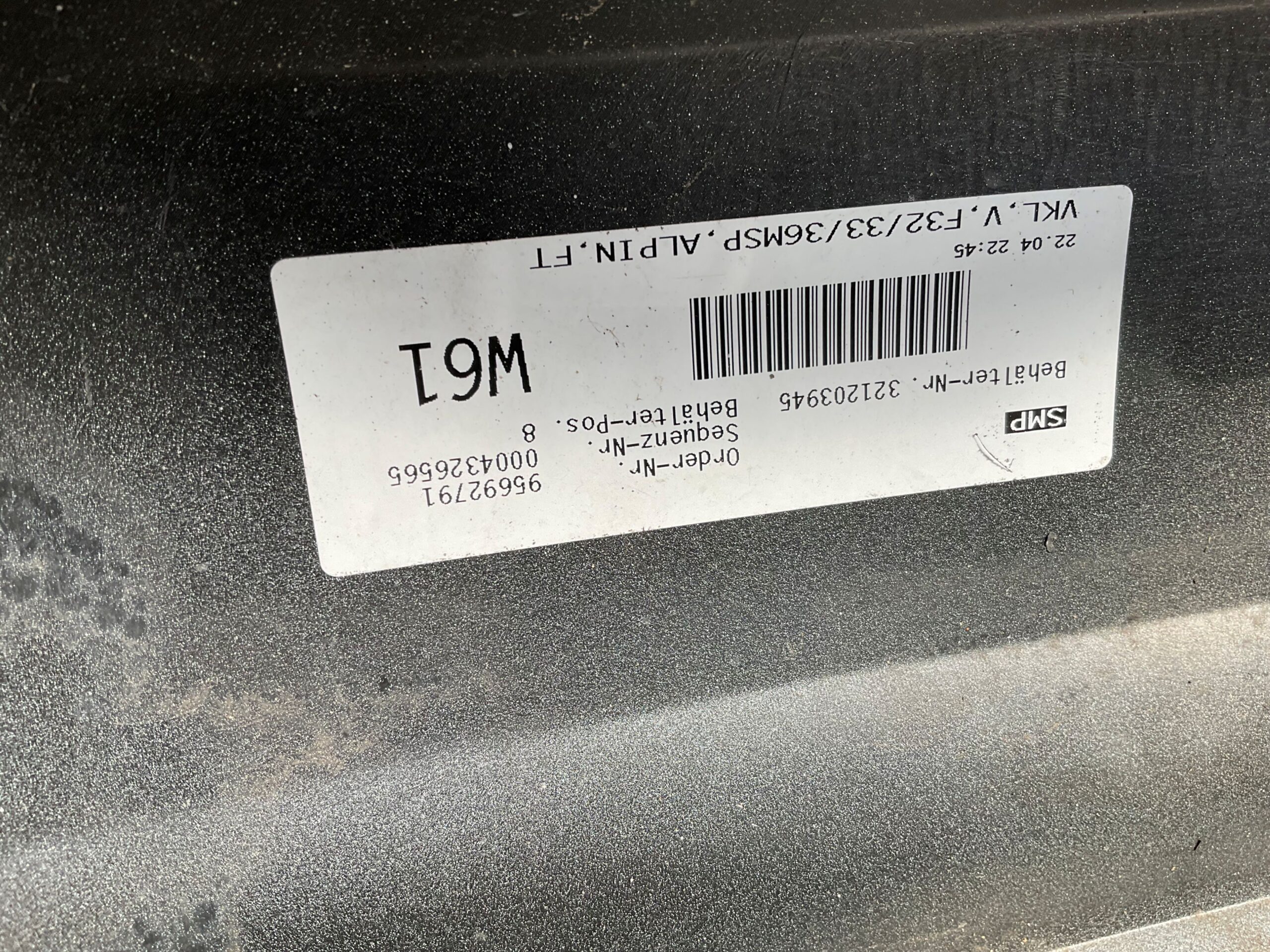 Bumper BMW 4 Serie F32 F34 M-Pakket 15857711 Voorbumper K7-19609