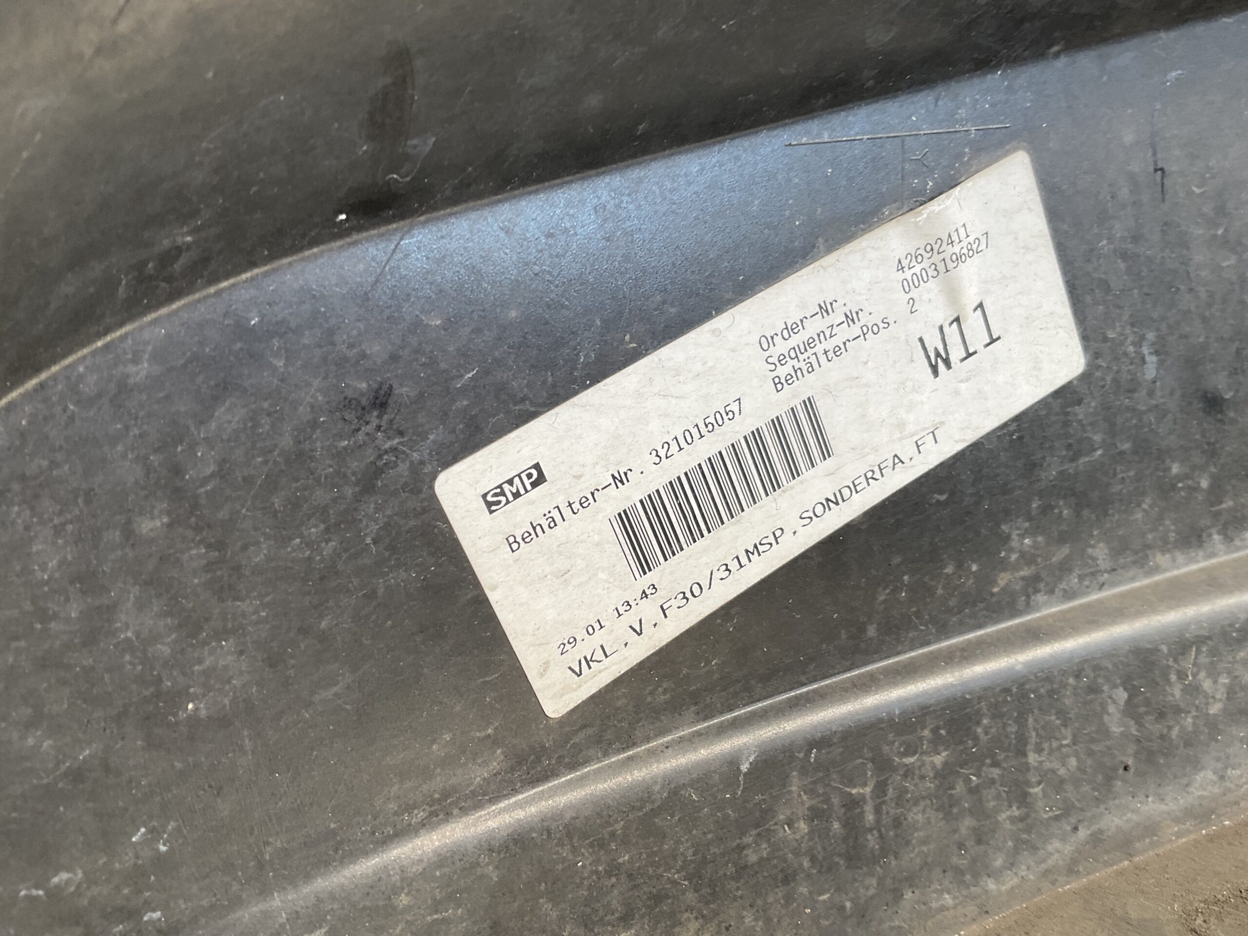 Bumper BMW 3 Serie F30 F31 M Pakket M-Pakket B39 511115857711 Voorbumper K4-20522