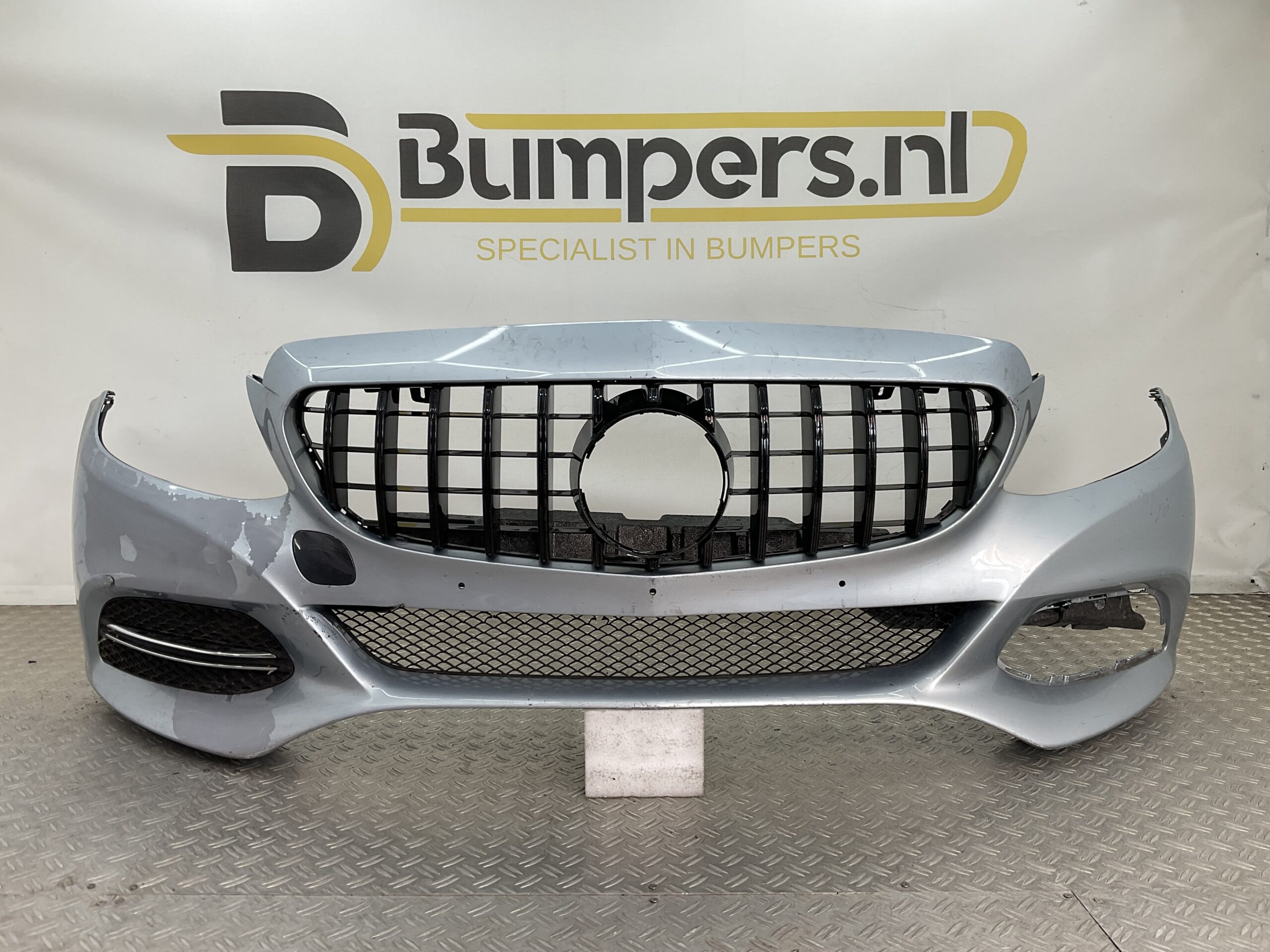 Bumper Mercedes C Klasse W205 Normaal 6xpdc 14-17 A2058800125 Voorbumper A4-20422