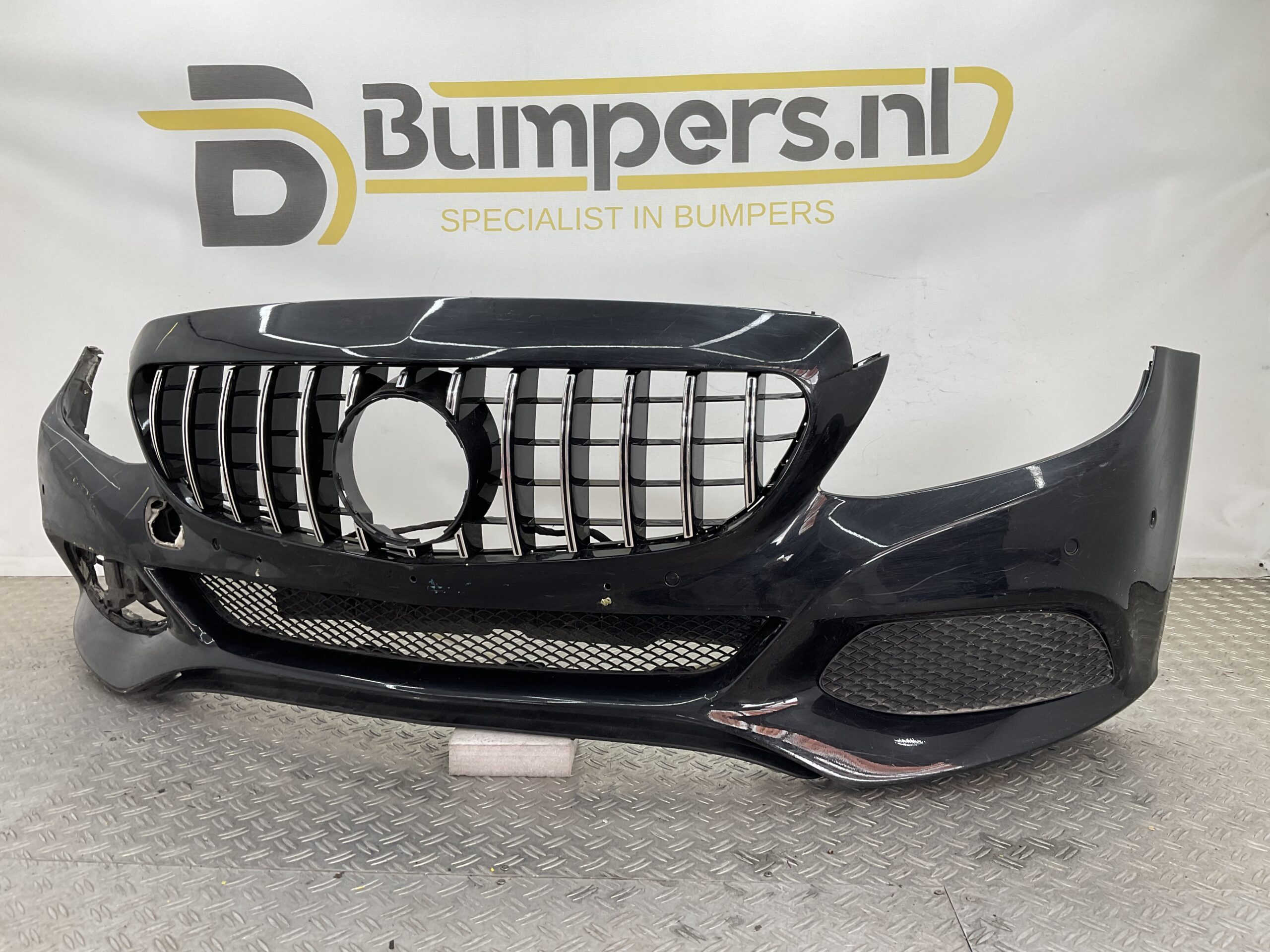 Bumper Mercedes C Klasse W205 Normaal 6xpdc 14-17 A2058800125 Voorbumper A4-20453