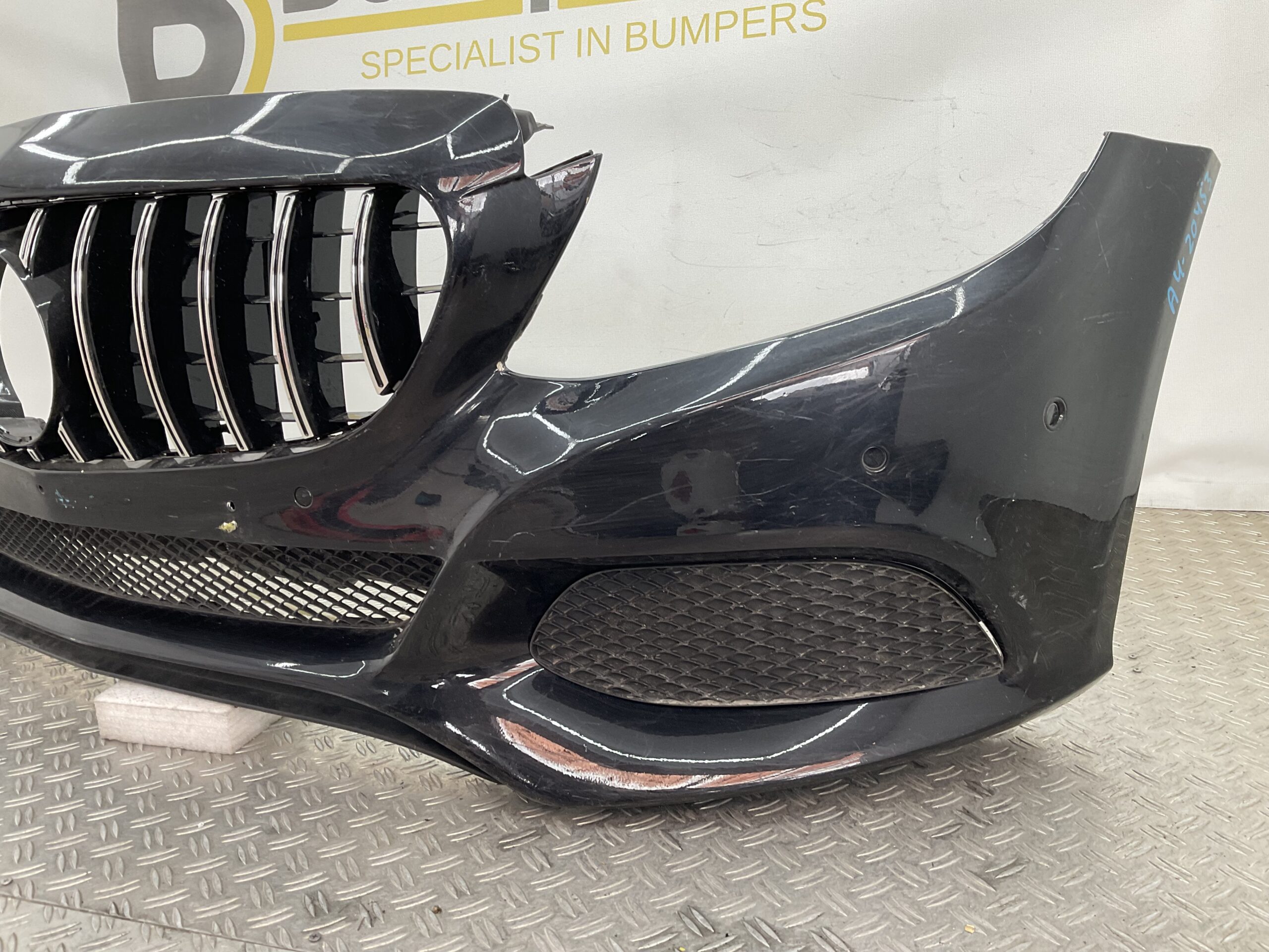 Bumper Mercedes C Klasse W205 Normaal 6xpdc 14-17 A2058800125 Voorbumper A4-20453