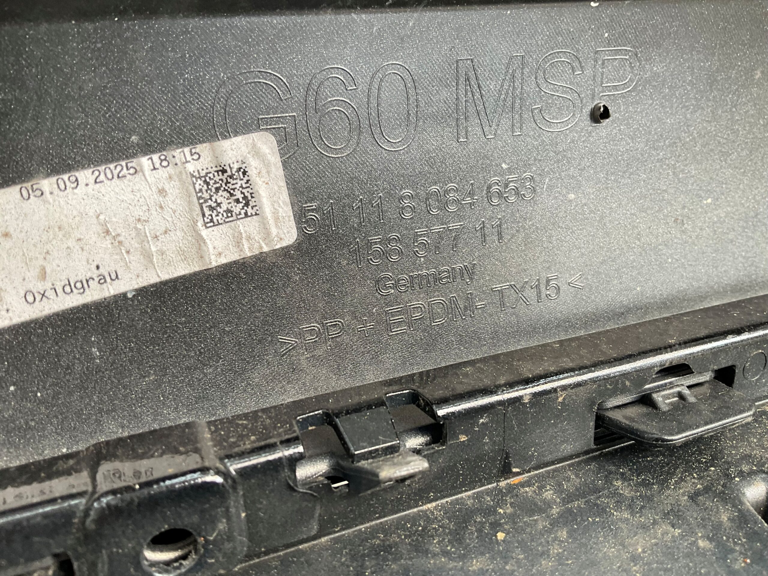 Bumper BMW 5 G60 G61 M-Pakket MPakket 23- 51118084653 Voorbumper K9-20737