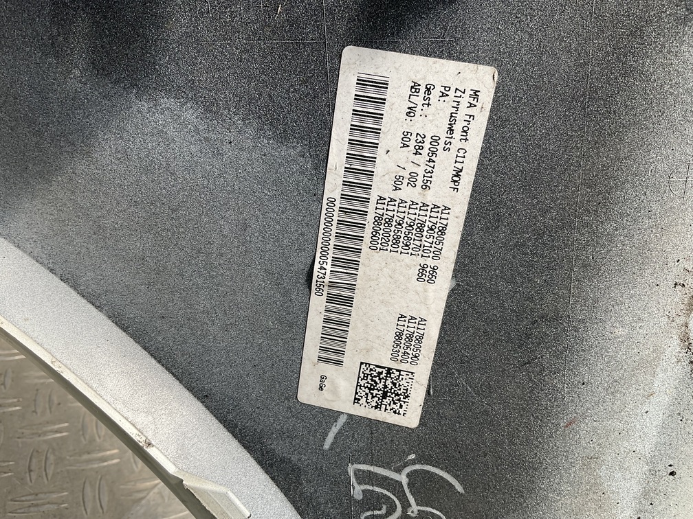 BUMPER MERCEDES CLA W117 Facelift 13-19 A1178856700 VOORBUMPER A5-23880